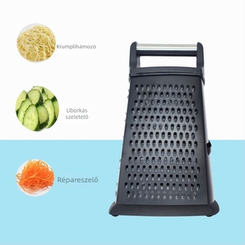 Dongshang rozsdamentes acél 430 négyszögletes reszelő zöldségekhez és gyümölcsökhöz, multifunkcionális konyhai eszköz ABS markolattal