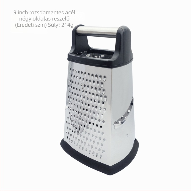 Dongshang rozsdamentes acél 430 négyszögletes reszelő zöldségekhez és gyümölcsökhöz, multifunkcionális konyhai eszköz ABS markolattal