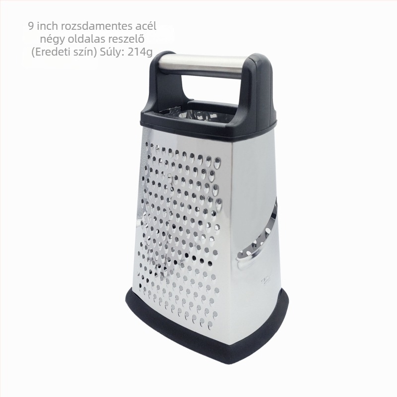 Dongshang rozsdamentes acél 430 négyszögletes reszelő zöldségekhez és gyümölcsökhöz, multifunkcionális konyhai eszköz ABS markolattal