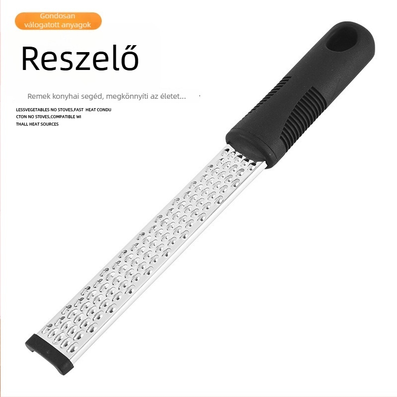Sajt- és citromreszelő, rozsdamentes acélból, multifunkcionális konyhai eszköz, modern, minimalist stílus, márka: Teden comes to the wild, PP műanyag