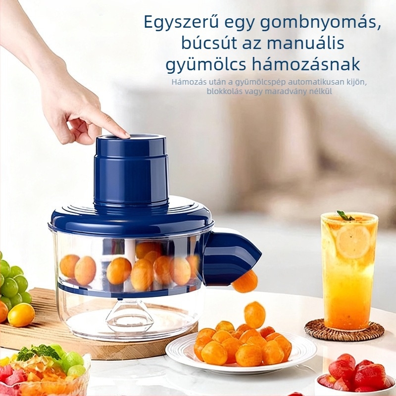 Elektromos gyümölcs- és zöldségpucoló – multifunkcionális ABS készülék, szőlőpucolás, logónyomás lehetőség, 2015 nyarán bemutatva