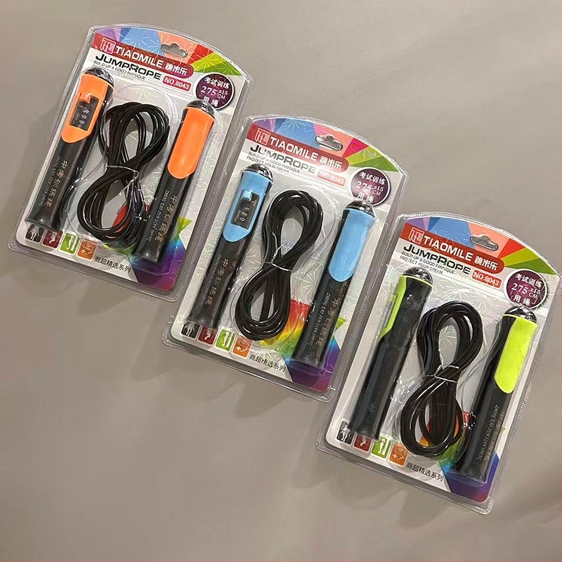 Elektronikus számolós ugrókötél – PVC, 3 m hosszú, gyerekeknek, edzéshez