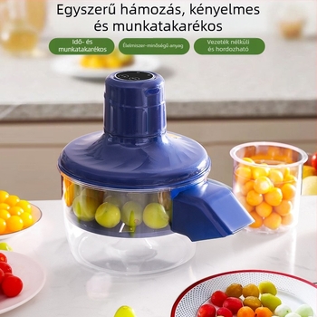 Kereskedelmi elektromos gyümölcs- és zöldséghámozó gép, szőlő hámozására, gyümölcsboltok és italüzletek számára