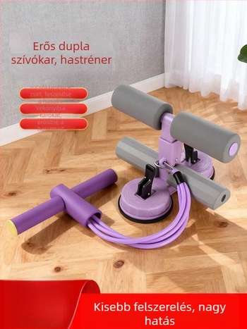 Hasizom-edzéshez segédeszköz, összecsukható, dupla vákuumos pohár, 4 cső és 6 cső feszítő