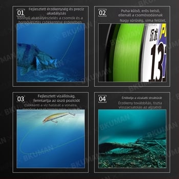 Fő horgász zsinór BKUMAN PE 3KG-33KG