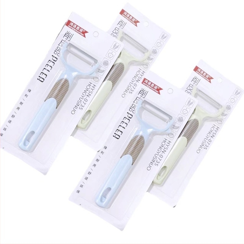 Gyümölcs- és zöldséghámozó, fém+PP konstrukció, többfunkciós, Ring type márka