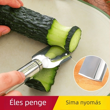 Faragó kés bambusz alakú eszközzel és virágformázóval, rozsdamentes acél, modern minimalist stílus