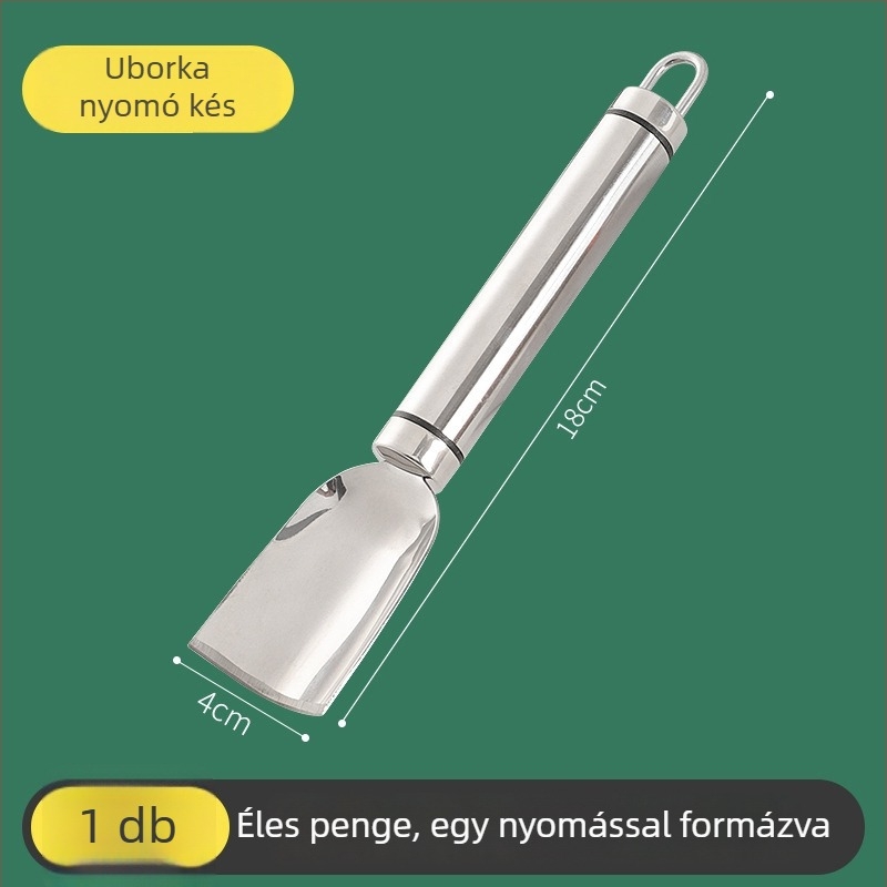 Faragó kés bambusz alakú eszközzel és virágformázóval, rozsdamentes acél, modern minimalist stílus