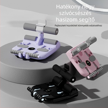 Sit-up segítő Ab Roller vákuumcsészével – Többfunkciós rögzítő, összecsukható, 2,8 kg, 35/40, otthonra, irodába, edzőterembe