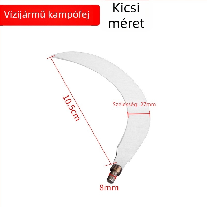 Horgász gyomorkés, rozsdamentes acélból, meghosszabbított, összecsukható, horgonykés