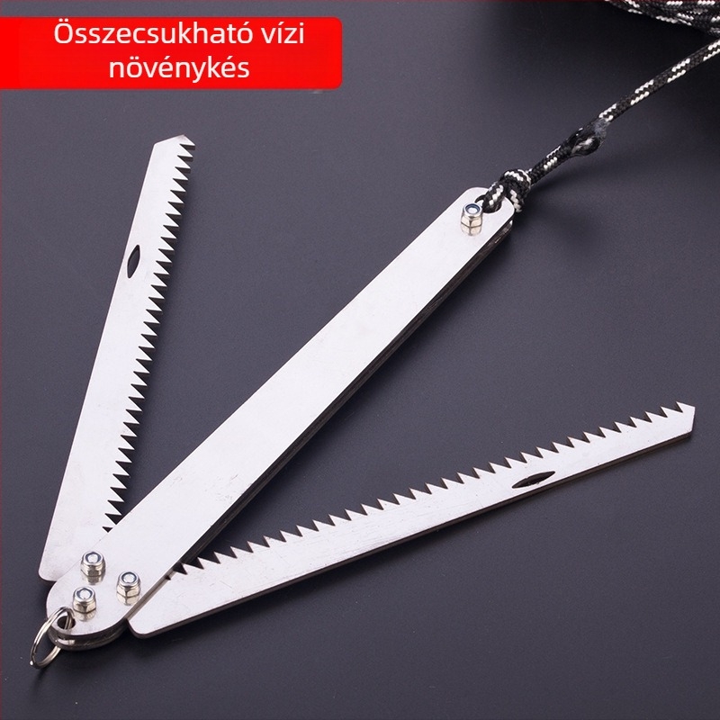 Horgász gyomorkés, rozsdamentes acélból, meghosszabbított, összecsukható, horgonykés