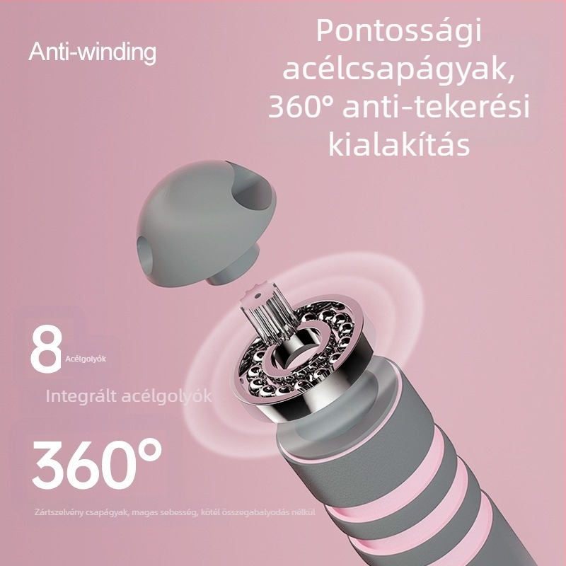 Morning Rise Vezeték nélküli ugrókötél – PP anyag, alkalmas futáshoz, edzőtermi felszereléshez és testformáláshoz, mozgásirányzatok és extrém kihívások; licencelt magáncímke: Igen; minden korosztálynak megfelelő