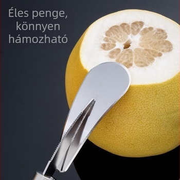 Kétfunkciós rozsdamentes acél grapefruit-hámozó – multifunkcionális, modern dizájn