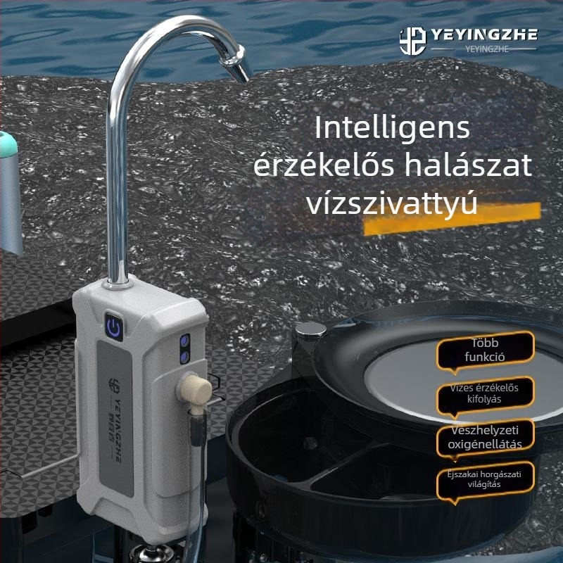Camper intelligens indukciós vízfelvételi pumpa halászathoz levegőztetővel — ABS, többfunkciós vízpumpa