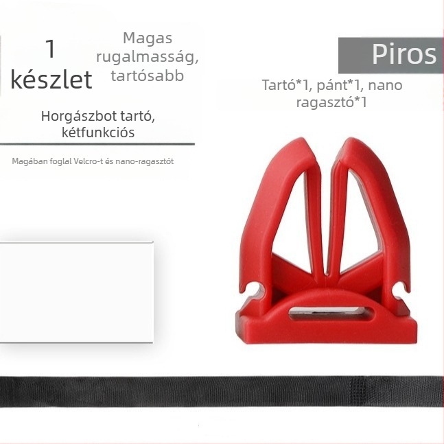 Falihoz szerelt horgászbot tároló védőkorláttal, garázsban — Jigong, modell ztc505; Kínában gyártva