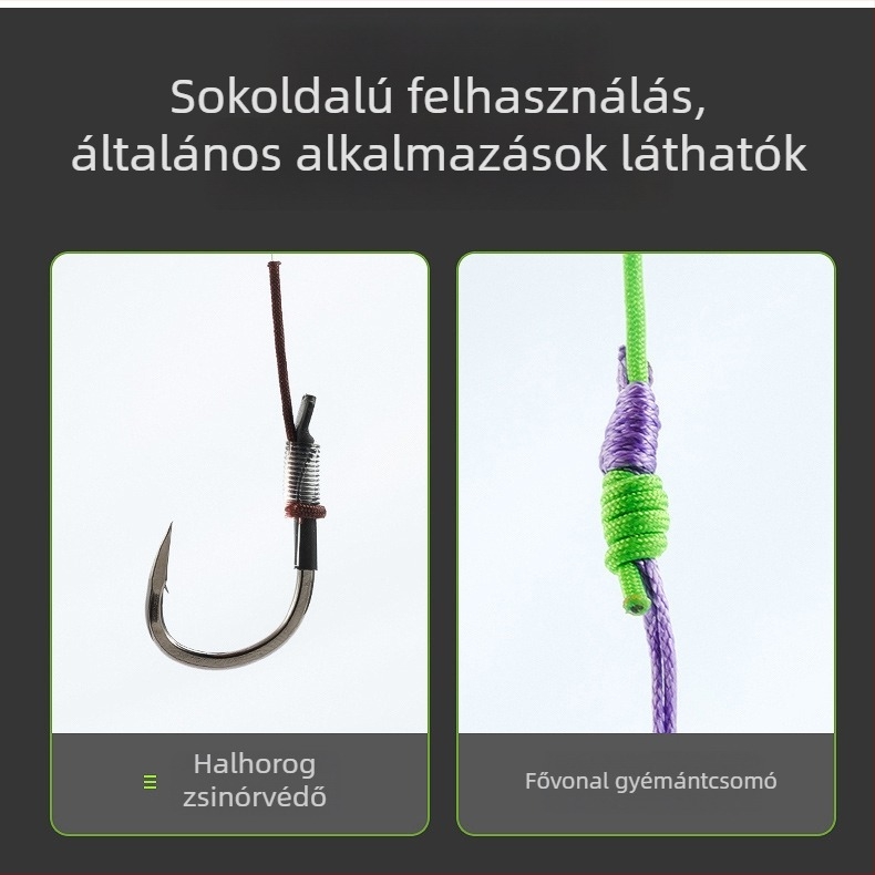Horgászbot tipvédő zsinórkészlet, vonalvédő zsinórral és kapcsolódó felszerelések