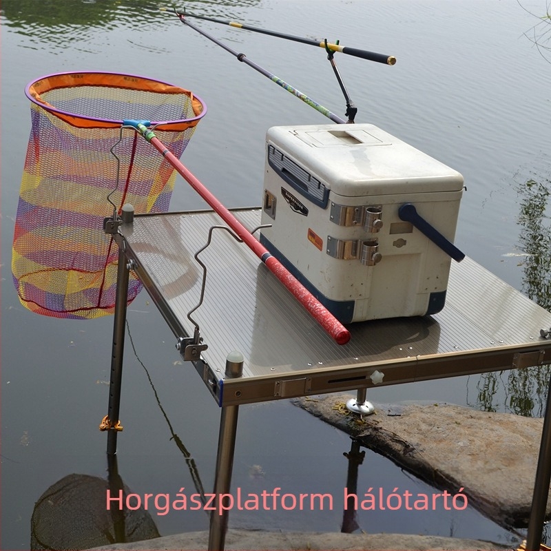 Soaring rozsdamentes acél halászháló tartó — univerzális hálófüggesztő és bot-tartó