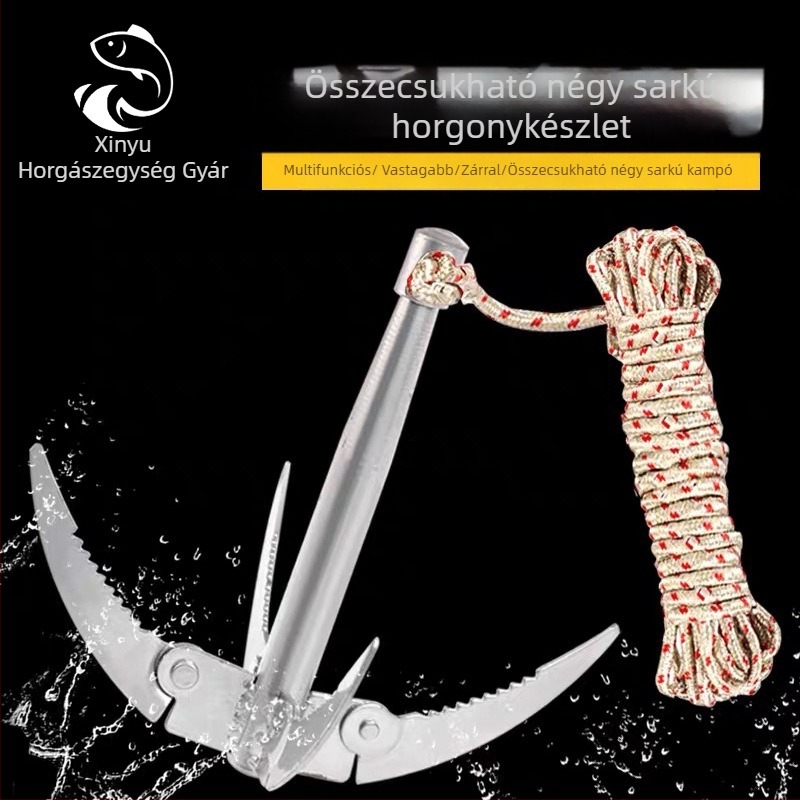 Xinyu horgászfelszerelés – összecsukható vízi növények vágókés – rozsdamentes acél