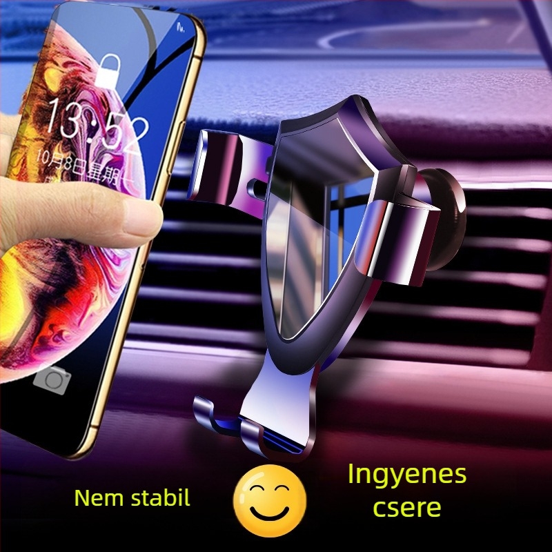 Autós telefontartó szívócsésze – univerzális, illeszthető a légcsatornába, műanyag