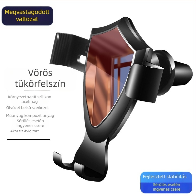 Autós telefontartó szívócsésze – univerzális, illeszthető a légcsatornába, műanyag