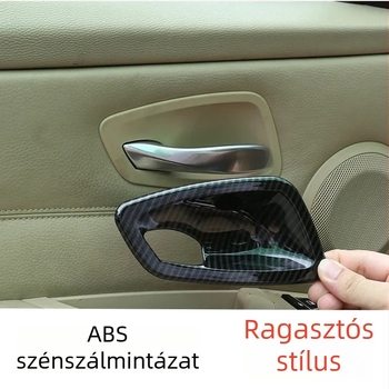 BMW 3 Sorozat E90/E92/E93 (2005–2012) Belső karbon szálas trim, belső ajtó kilincs és belső ajtó rekesz; anyag: műanyag; márka: Bridese/boladesa; modell: E90