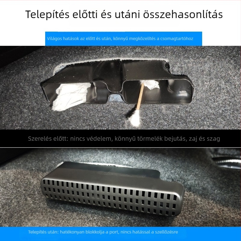 Autó belső átalakítása — Ülés alatti légcsatorna sapka (ABS, Modell 001, Nincs logó)