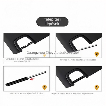 Jeep Wrangler JK 2007–2017 napellenző csipesz tartó – Snap-On ABS belső alkatrész