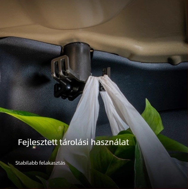 Tesla Model 3 csomagtartóhorog – gyors snap-on rögzítésű, hátsó csomagtartó rendező, műanyag