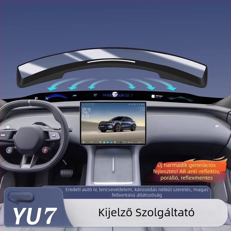 Xiaomi YU7 HUD védőfedél – ABS anyag, belső módosítási kiegészítő, modell Xiaomi YU7
