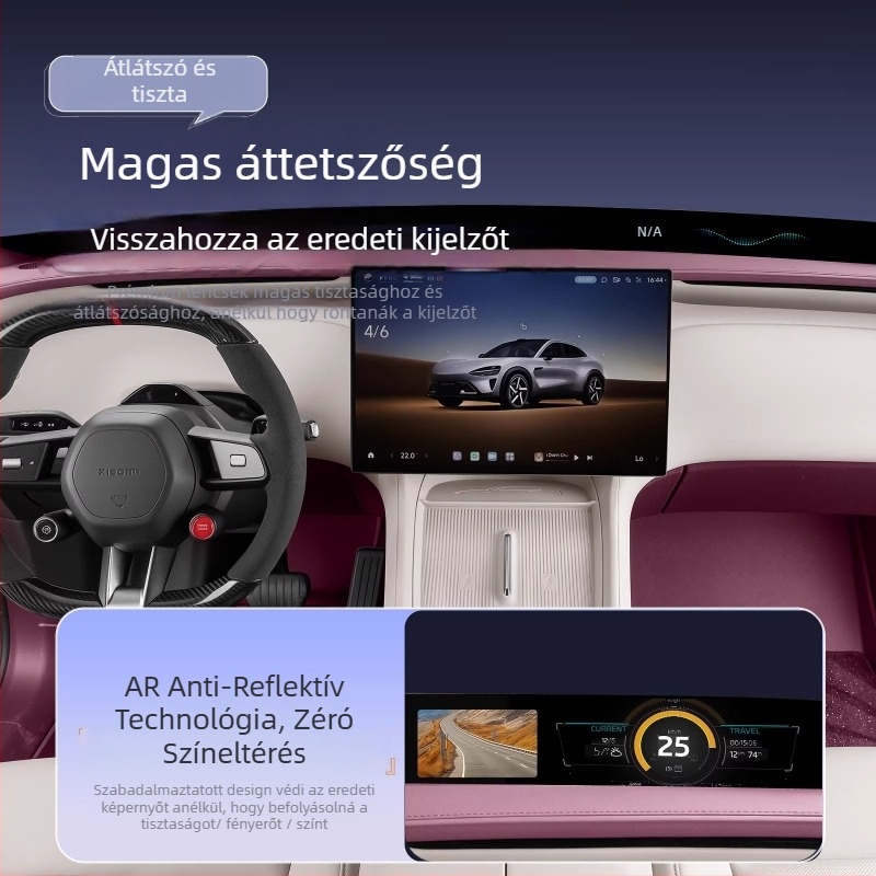 Xiaomi YU7 HUD védőfedél – ABS anyag, belső módosítási kiegészítő, modell Xiaomi YU7