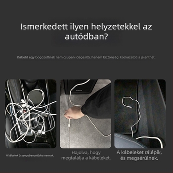 BEN.JACK BAL200906 kábelfogó asztali szervező, PP műanyag, kábelrendező a telefon- és fülhallgató kábelekhez