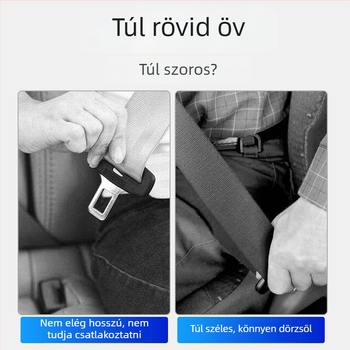 Autóöv csat hosszabbító, ABS, hosszú modell, tömeg 80,1 g