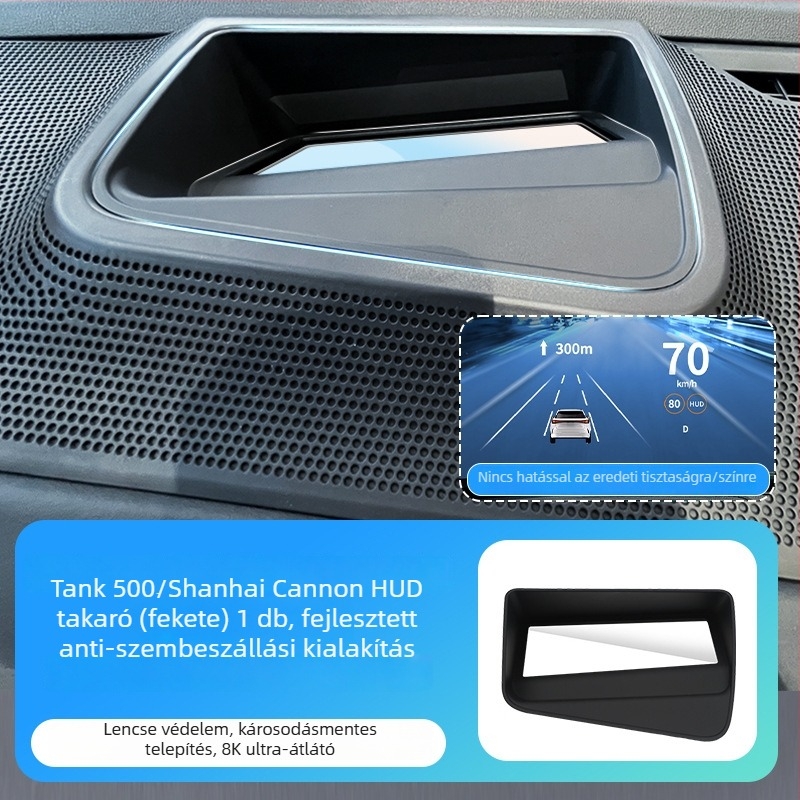 HUD védőburkolat Tank 500 és a Shanhai Cannon beépített verziójához, ABS + üveg