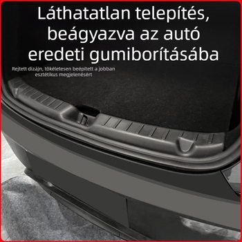 Model Y csomagtartó küszöbvédő, PP anyag, ragasztásos felszerelés, autó oldal belső dekoráció