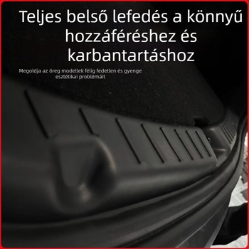 Model Y csomagtartó küszöbvédő, PP anyag, ragasztásos felszerelés, autó oldal belső dekoráció