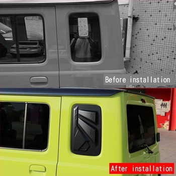Suzuki Jimny Nomade oldalsó ablak külső árnyékoló módosítása - ABS anyag, Modell 3, logó nyomtatás: Lehetséges, Testreszabás nélkül