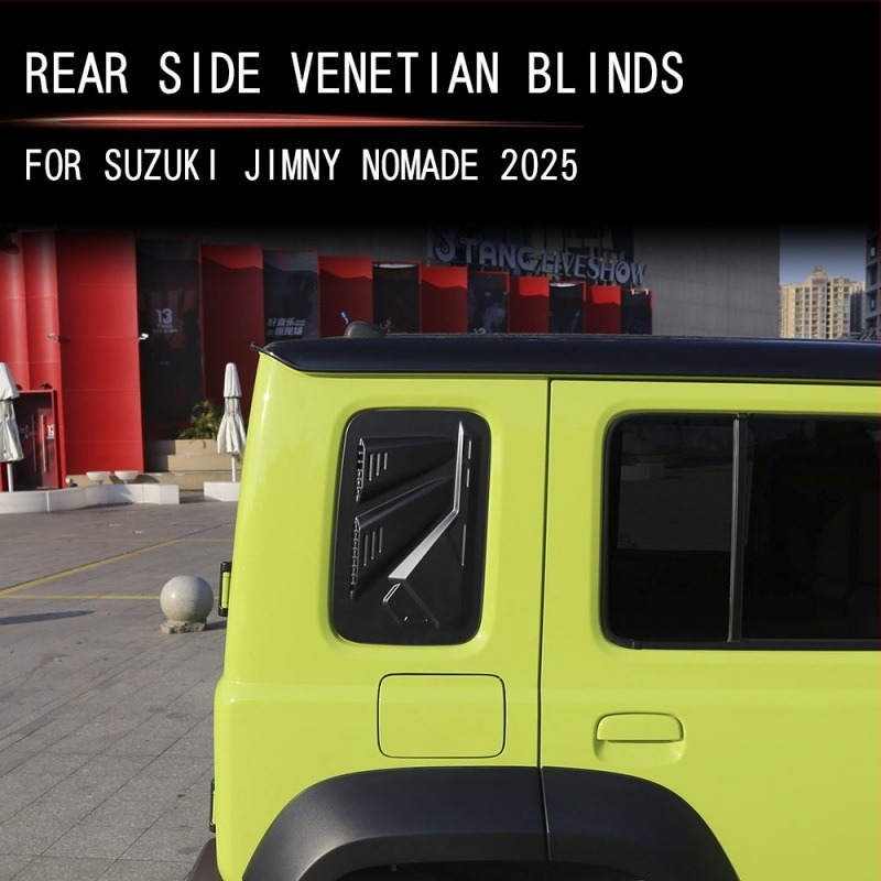 Suzuki Jimny Nomade oldalsó ablak külső árnyékoló módosítása - ABS anyag, Modell 3, logó nyomtatás: Lehetséges, Testreszabás nélkül