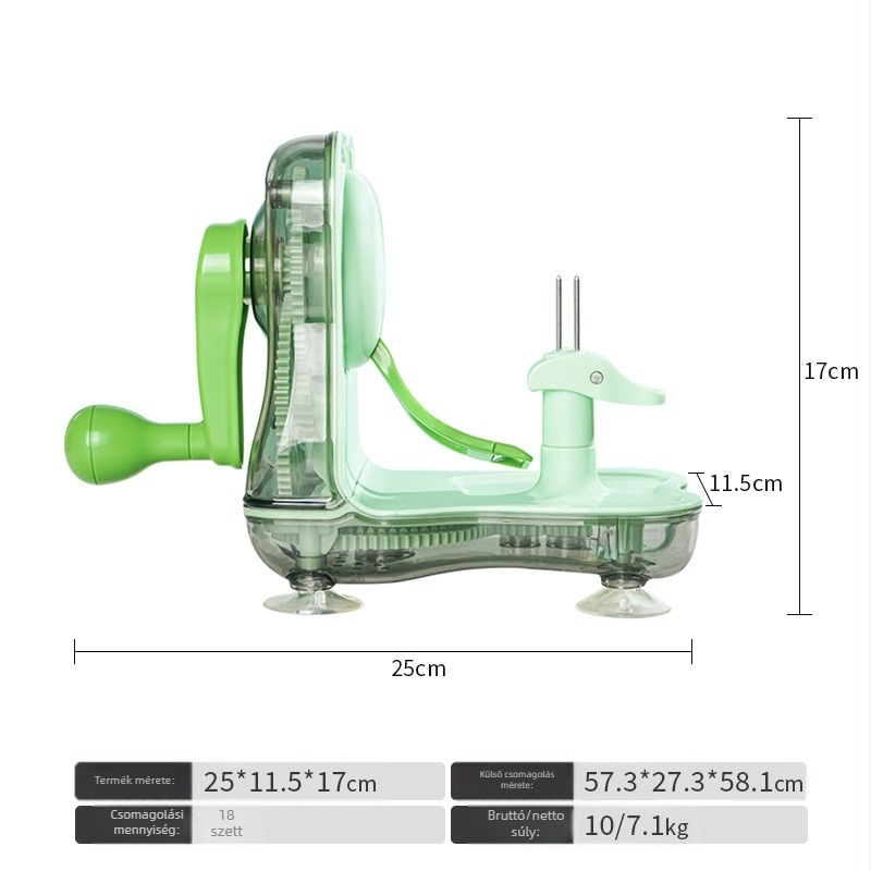 Happy Mommy gyümölcssz peeling és többfunkciós szeletelő – ABS+PC, Testreszabható feldolgozás, Nyomtatott logó