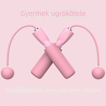 Kétfunkciós ugrólabda kötél nélkül; PVC anyagból; kezdőknek; alkalmas óvodásoknak és általános iskolásoknak