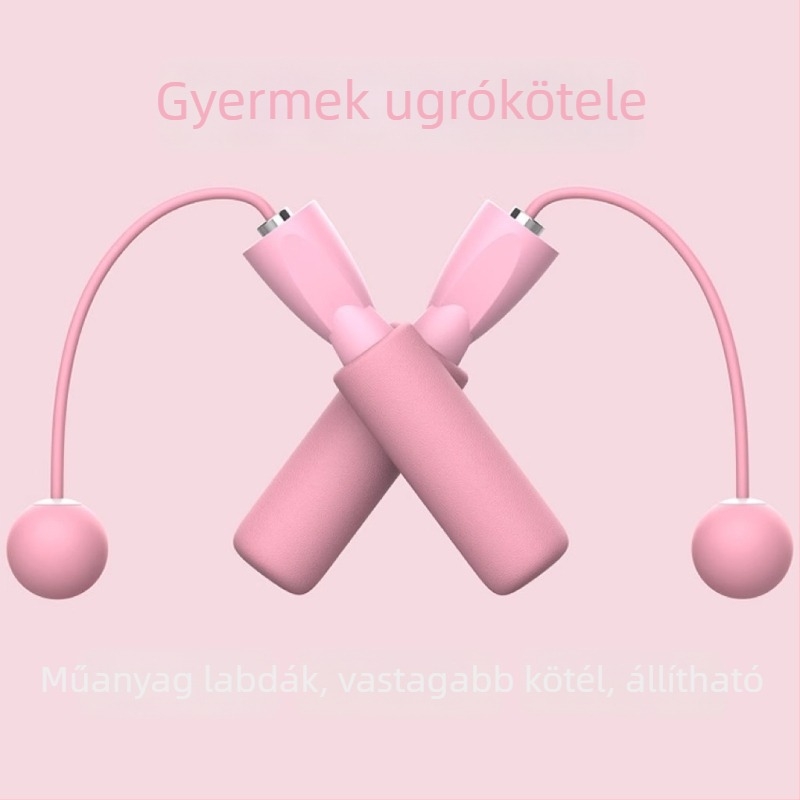 Kétfunkciós ugrólabda kötél nélkül; PVC anyagból; kezdőknek; alkalmas óvodásoknak és általános iskolásoknak