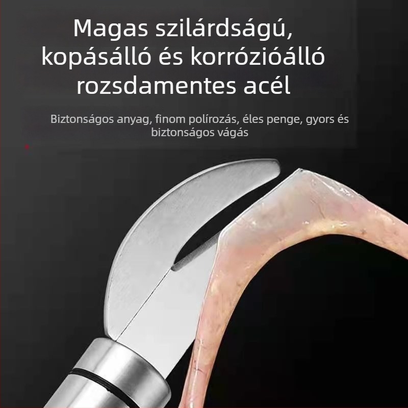 Rozsdamentes acél belsőhasító kés madarak és halak számára – 2024-es megjelenés