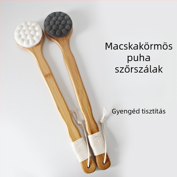 Xingyu Hosszú fogantyújú zuhanykefe macskakarom formájú, puha sörtékkel, Nanzhu + PBT szálak, hát- és testmasszázs