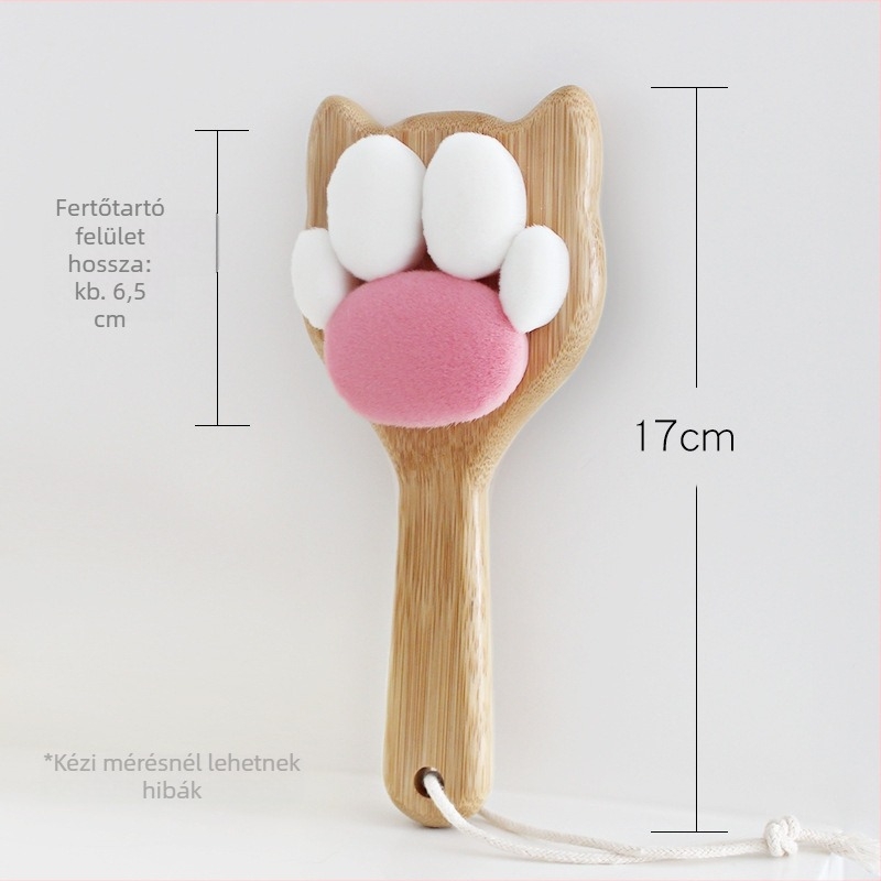 Xingyu Hosszú fogantyújú zuhanykefe macskakarom formájú, puha sörtékkel, Nanzhu + PBT szálak, hát- és testmasszázs