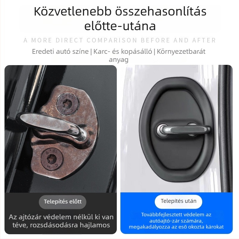 Szilikon ajtózárfedél Zeekr 9X-hez – belső védőfedél
