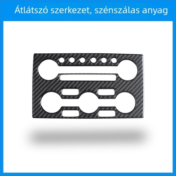 Nissan GTR R35 belső középkonzol panel karbonszálas díszítő kiegészítő ragasztóval; logó nyomtatás lehetséges; testreszabás elérhető