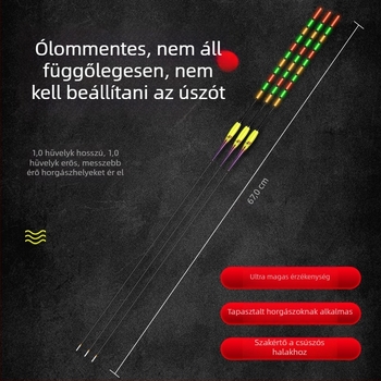 Fényes úszó nagy halakhoz, nappali és éjszakai használatra, ólommentes kivitel