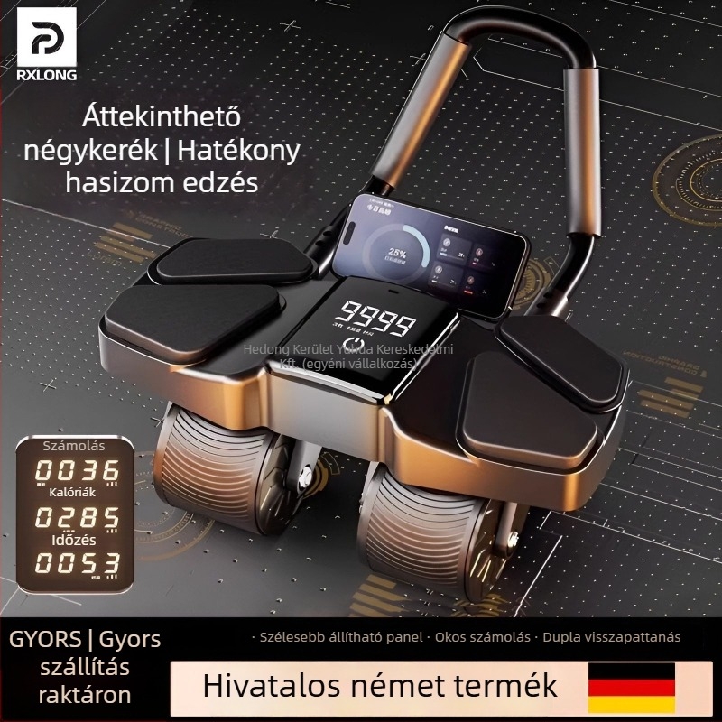 Négykerekű hasi görgő automatikus visszatéréssel, nem összecsukható, családi használatra