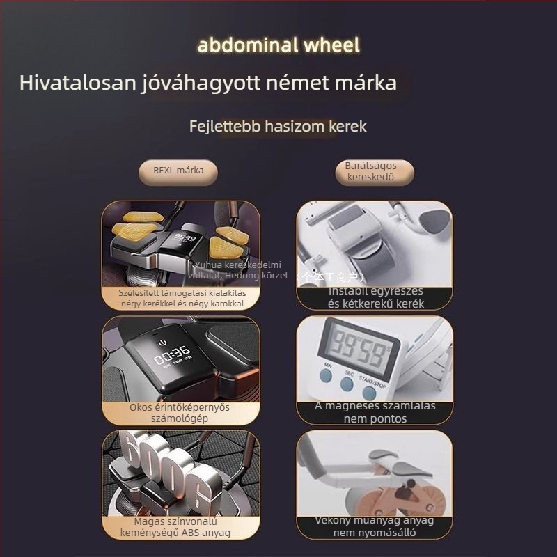 Négykerekű hasi görgő automatikus visszatéréssel, nem összecsukható, családi használatra
