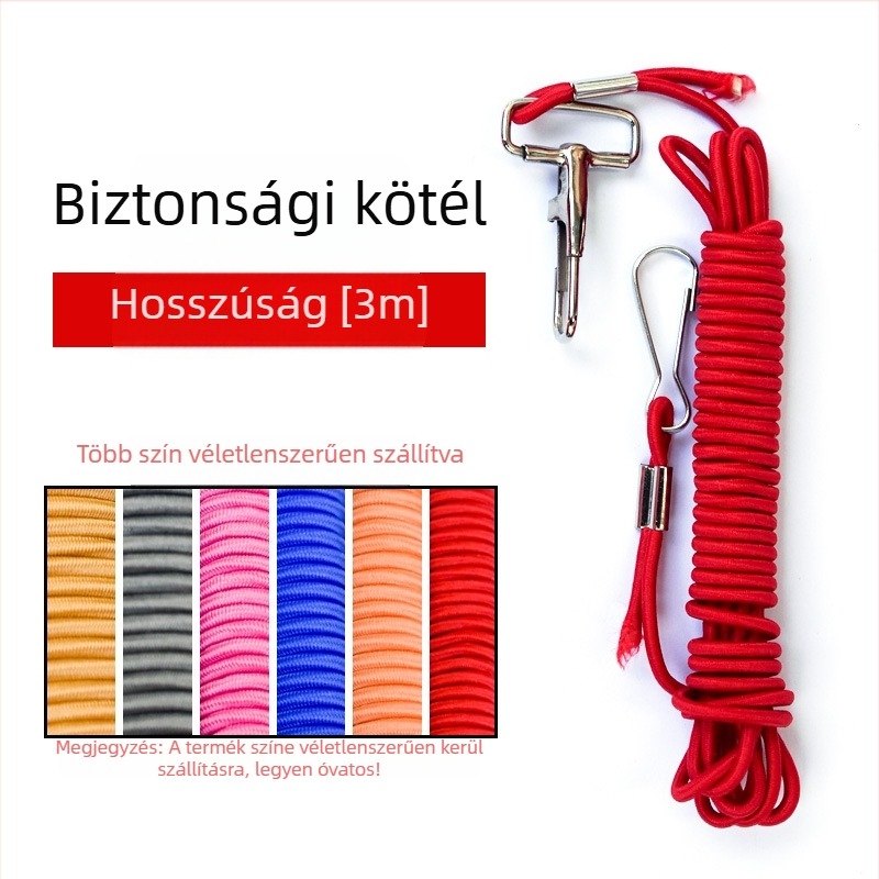 Horgászbot védő elasztikus kötél, nylon‑gumiszalag