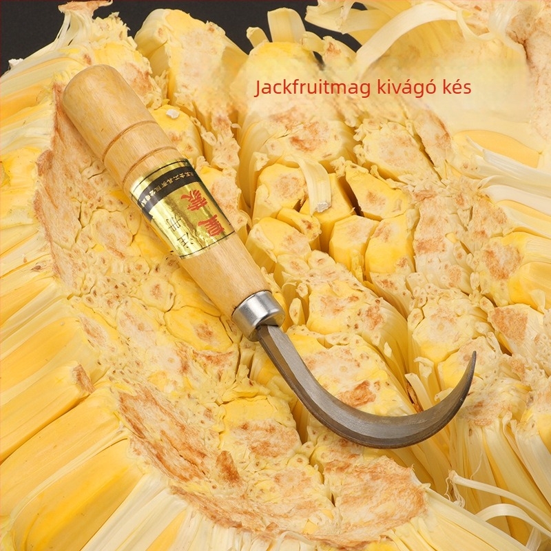 Jackfruit-kés - Görbe kialítás, többfunkciós eszköz hámozáshoz és magkivételhez, modern egyszerűség, Toyokawa márka, logó nyomtatás elérhető